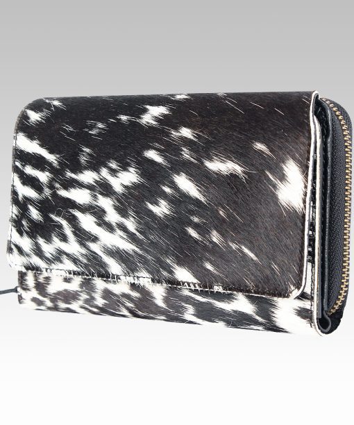 Jambo Cowhide Zip Around Purse